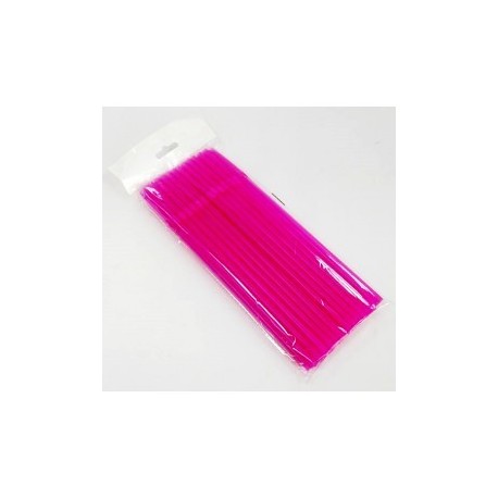 Bombilla Plastica Fucsia