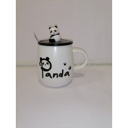 Tazon Panda (cuchara y tapa)