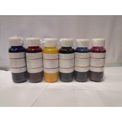 Tinta sublimacion pack 6 colores 100ml x color