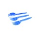 Tenedor Plastico Azul X10 unid