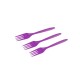 Tenedor Plastico Morado X10 unid