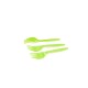 Tenedor Plastico Verde X10 unid