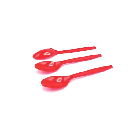 Cuchara Plastica Roja X 10 unid
