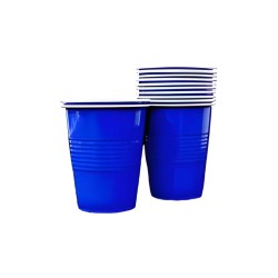 Vasos plásticos 500 ml Azul 10unds
