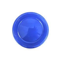 Plato plástico N7 (10 unid) Azul