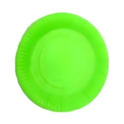 Plato Carton fluor verde 18cm (10 unid)