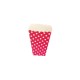 Pote Pop corn Fucsia medidas 14x6x9cm (6unds)