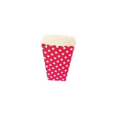 Pote Pop corn Fucsia medidas 14x6x9cm (6unds)