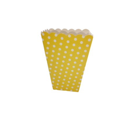 Pote Pop corn Amarillo medidas 14x6x9cm (6unds)