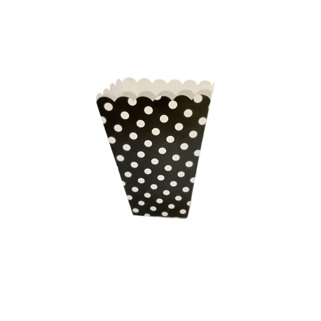 Pote Pop corn Negro medidas 14x6x9cm (6unds)