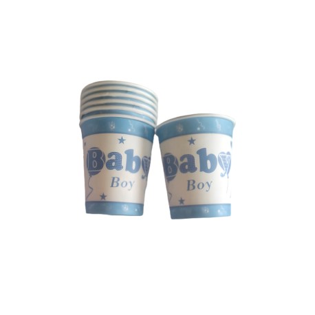 vaso baby shower celeste 10unds