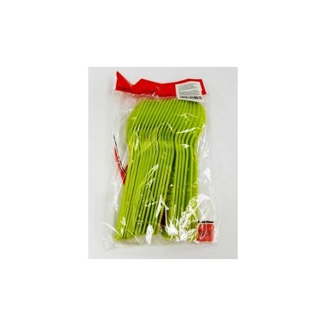 Cuchara plastica Verde X20 unid