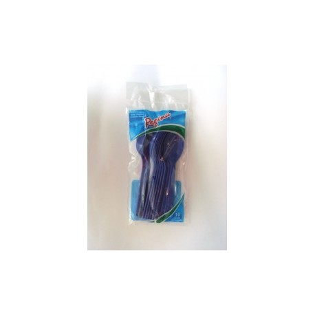 Cuchara plastica Azul X20 unid