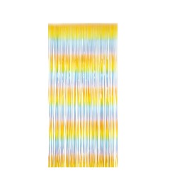 Cortina multicolor colores pasteles 2x1m