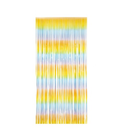 Cortina multicolor colores pasteles