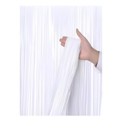 Cortina metalica blanca 2x1m