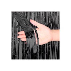 Cortina tornasol negra 2x1m