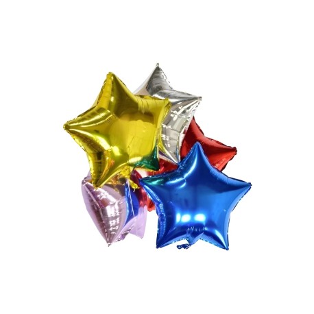 Globo metalico Estrella colores 40cm