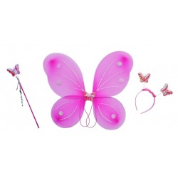 Set mariposa Alas fucsia