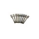 Tenedor chico coktail plata (50 u)