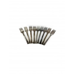 Tenedor chico coktail plata (50 u)