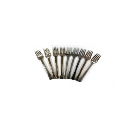 Tenedor chico coktail plata (50 u)