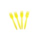 Tenedor Plastico Amarillo X10 unid