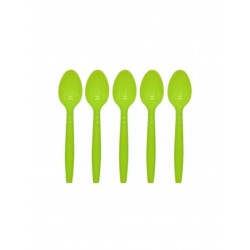 Cuchara Plastica Verde X10 unid