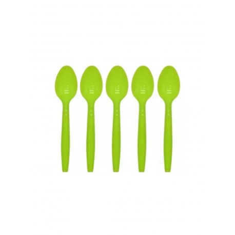 Cuchara Plastica Verde X10 unid
