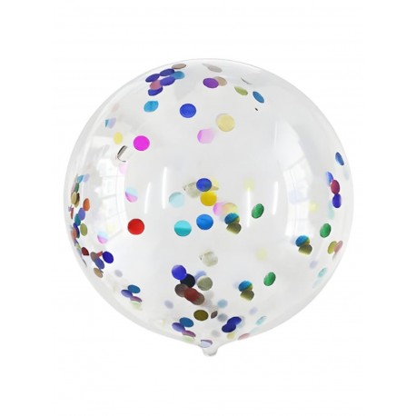 Globo Burbuja Confetti Multicolor