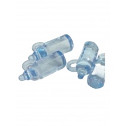 Mamadera cristal x 12 celeste