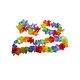 Set hawaiano multicolor (1 collar, 1 corona, 2 muñequeras)