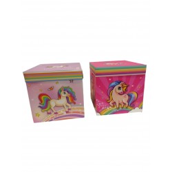 Cajas De Regalos 30x30 Cms Unicornio