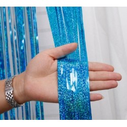 Cortina Tornasol Celeste 2x1m
