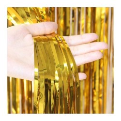 Cortina Metalica Dorado 2x1m