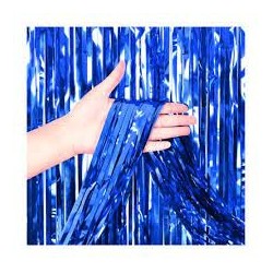 Cortina Metalica Azul 2x1m