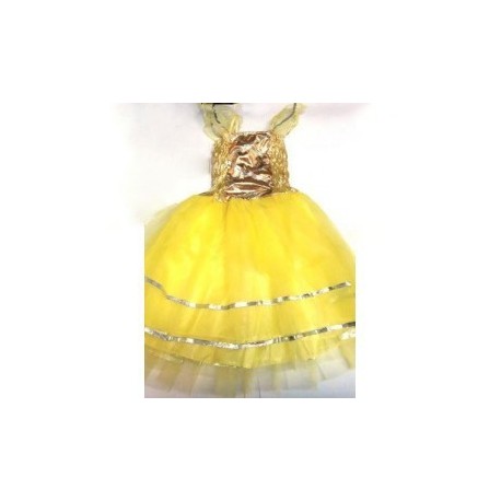 Vestido Princesa Economico Amarillo