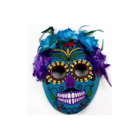 Mascara Catrina con flores