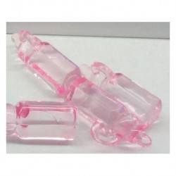 Mamadera cristal x12 rosado